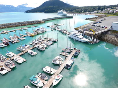 Haines Small Boat Harbor - View looking Southeast