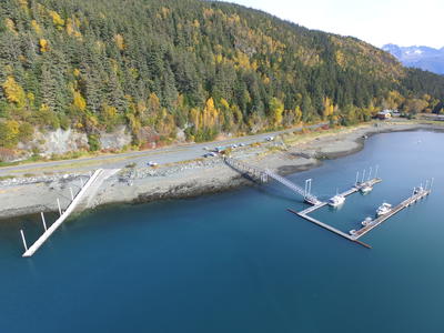 Letnikof Cove Transient Float & Launch Ramp - View Looking East